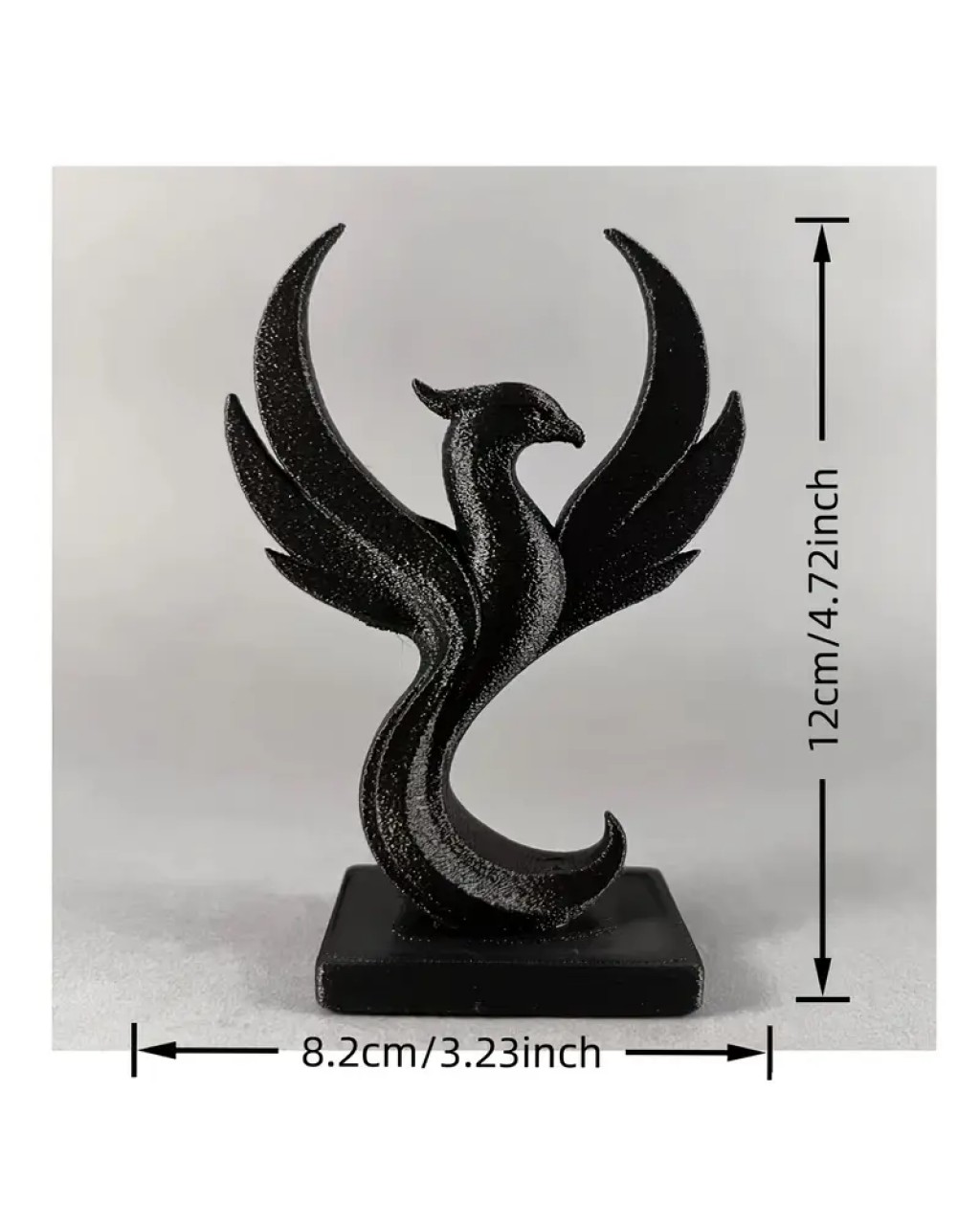 YY5932 Uçan Anka Kuşu Heykeli Biblo Silikon Kalıp